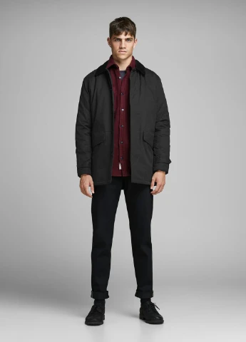 Чорна демісезонна куртка Jack & Jones
