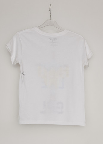 Белая летняя футболка с коротким рукавом Eleven Paris