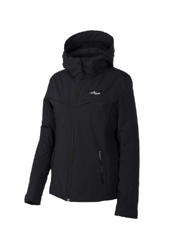 Черная зимняя куртка женская лыжная Alpine Crown kate