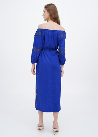 Синее кэжуал платье а-силуэт Ruta-S однотонное