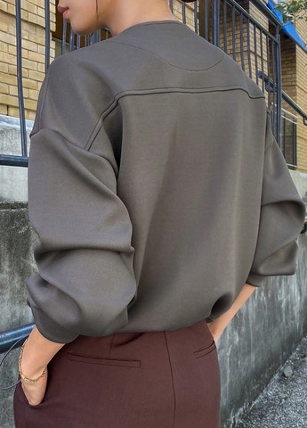 Коричневая демисезонная куртка SHEIN