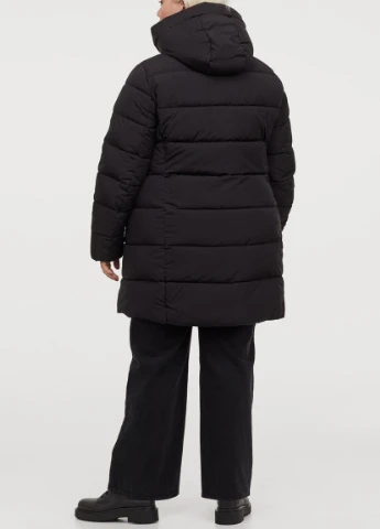 Чорна зимня h & m + утеплення куртка H&M+