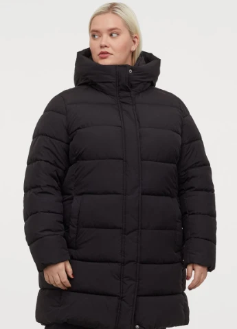Чорна зимня h & m + утеплення куртка H&M+