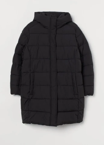 Чорна зимня h & m + утеплення куртка H&M+