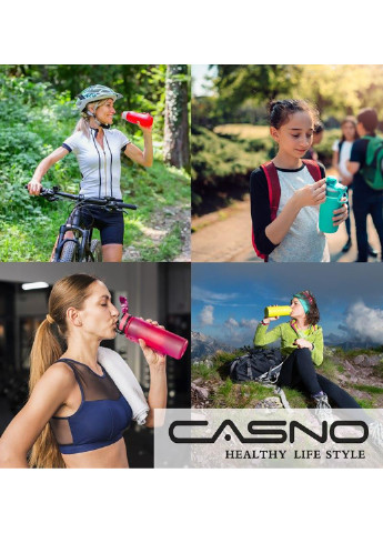 Спортивная бутылка для воды 580 Casno розовая