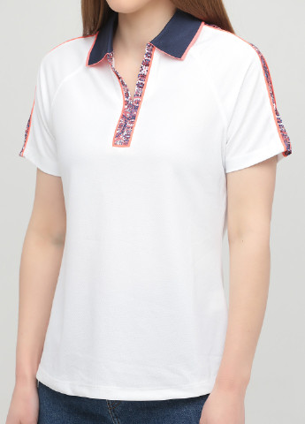 Белая женская футболка-поло Greg Norman однотонная
