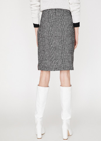 Черно-белая кэжуал с абстрактным узором юбка KOTON карандаш