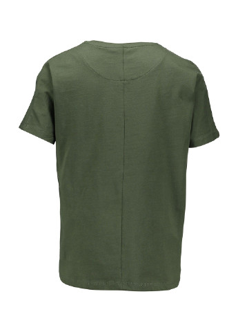 Хаки (оливковая) летняя футболка с коротким рукавом Piazza Italia