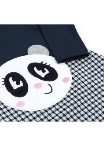 Синее платье с пандой (10565-98g-blue) Breeze (205772944)