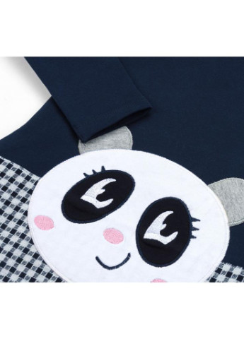 Синее платье с пандой (10565-98g-blue) Breeze (205772944)