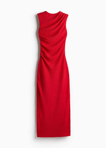 Червона кежуал сукня силуетна H&M однотонна