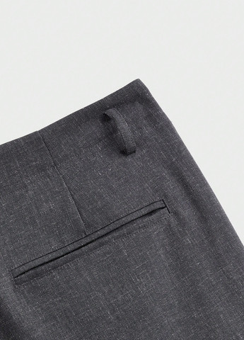 Темно-серые кэжуал, классические демисезонные прямые брюки SHEIN