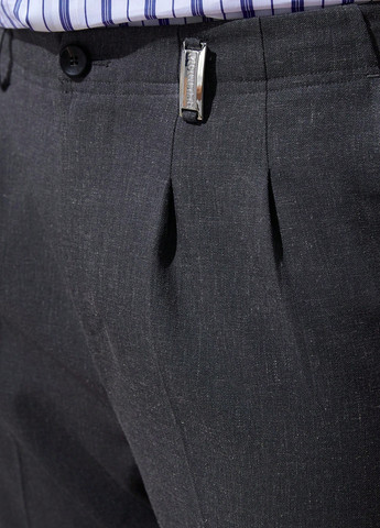 Темно-серые кэжуал, классические демисезонные прямые брюки SHEIN