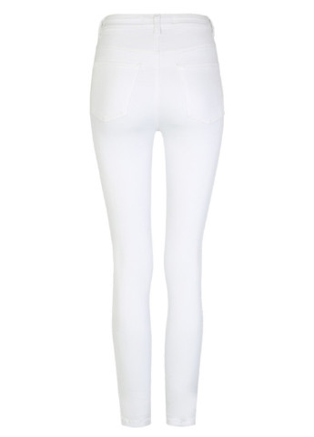 Белые джинсовые демисезонные зауженные брюки Tally Weijl