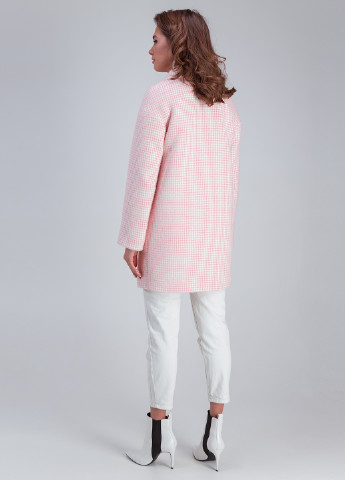 Розовое демисезонное Пальто однобортное Emass