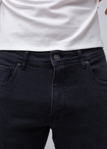 Темно-серые демисезонные слим джинсы K.O.R