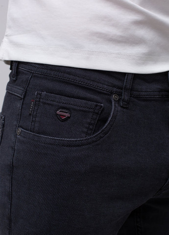 Темно-серые демисезонные слим джинсы K.O.R