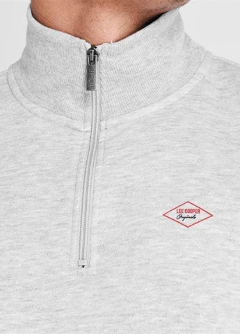 Світло-сірий світшот Lee Cooper меланж (229255470)