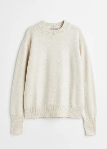 Молочный демисезонный свитер H&M