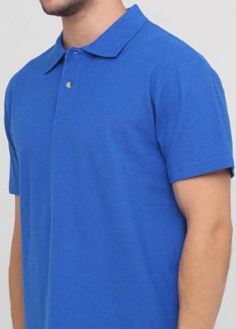 Синяя футболка-мужское хлопковое поло с коротким рукавом для мужчин Stedman однотонная