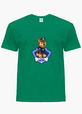 Зеленая демисезонная футболка детская щенячий патруль (paw patrol)(9224-1610) MobiPrint