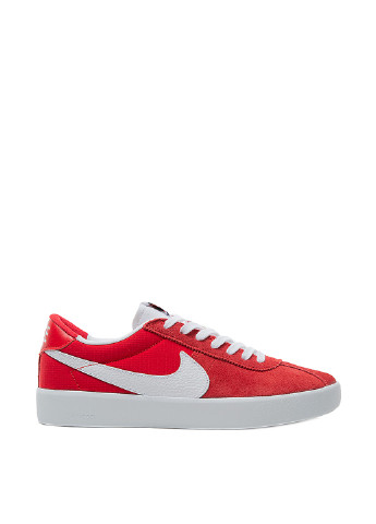 Красные кроссовки Nike Nike SB Bruin React с белой подошвой, с логотипом