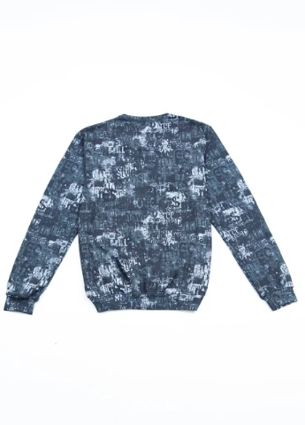 Чорний світшот чоловічий чорний m-xl Jean Piere напис (251839491)