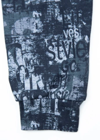 Чорний світшот чоловічий чорний m-xl Jean Piere напис (251839491)