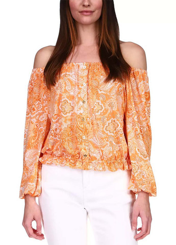 Оранжевая летняя блуза Michael Kors