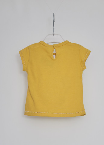 Желтая летняя футболка с коротким рукавом Mauli