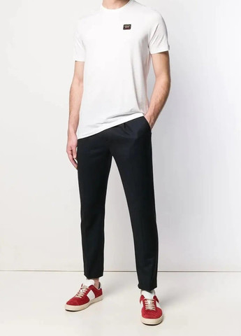 Белая футболка мужская Paul & Shark PATCH LOGO T-SHIRT