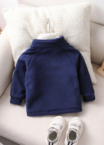 Темно-синя демісезонна куртка SHEIN