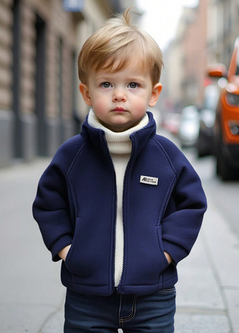 Темно-синя демісезонна куртка SHEIN