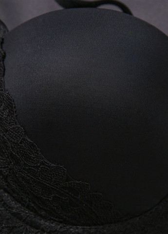 Чорно-білий балконет бюстгальтер (3 шт.) SHEIN з кісточками поліамід