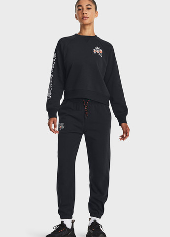 Чорний світшот Under Armour логотип без декору (263207445)