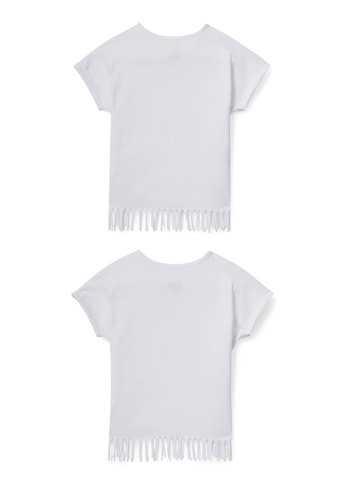 Белая летняя футболка (2 шт.) C&A