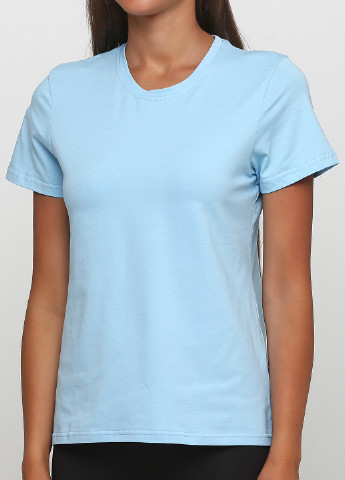 Голубая летняя футболка Shik