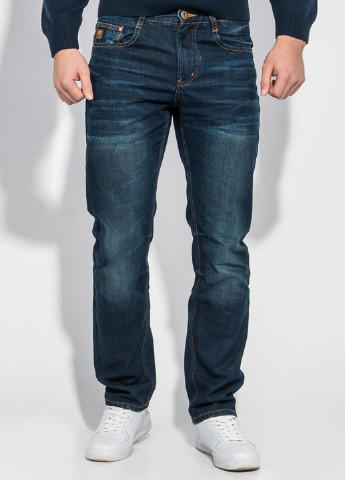 Темно-синие демисезонные прямые джинсы Lanyon
