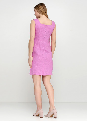 Розово-лиловое кэжуал платье Софі однотонное