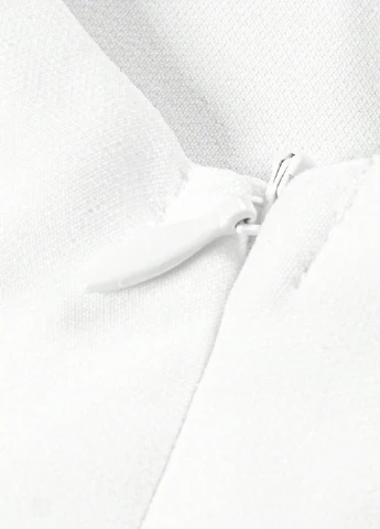 Белое коктейльное платье на одно плечо, силуэтная SHEIN однотонное