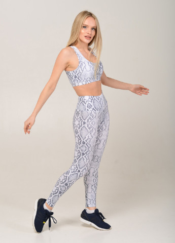Спортивні лосини принт NV Aegean lizard white NOVA VEGA (220809537)