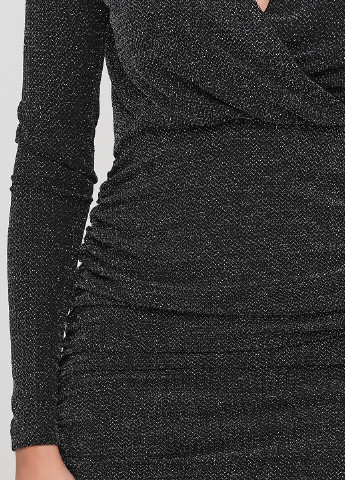 Черное коктейльное платье футляр Collection IRL однотонное