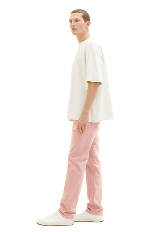 Розовые демисезонные прямые джинсы Tom Tailor