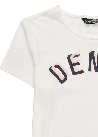 Белая летняя футболка Petrol Industries