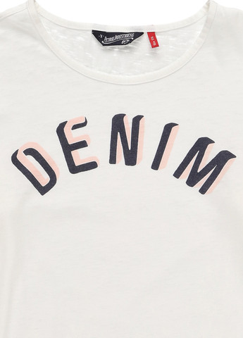 Белая летняя футболка Petrol Industries