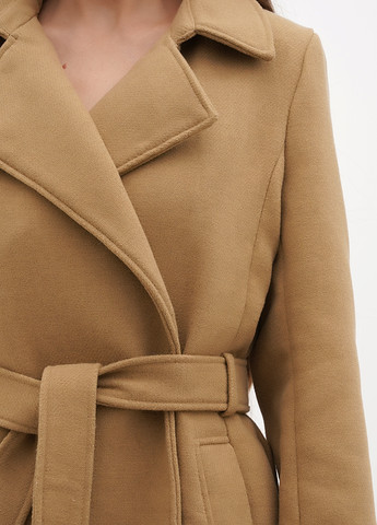 Темно-бежевое демисезонное Пальто двубортное H&M