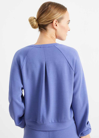 Бузковий світшот C&A однотонний без декору (330104304)