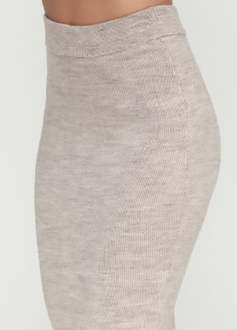 Светло-бежевая кэжуал однотонная юбка Zaldiz миди