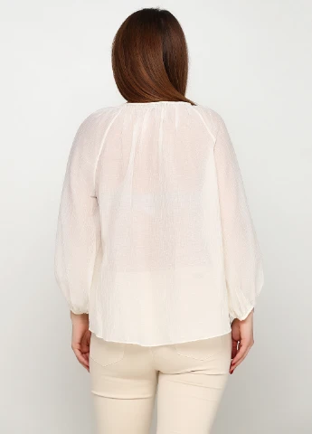 Молочная блуза Massimo Dutti
