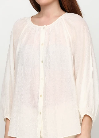 Молочная блуза Massimo Dutti